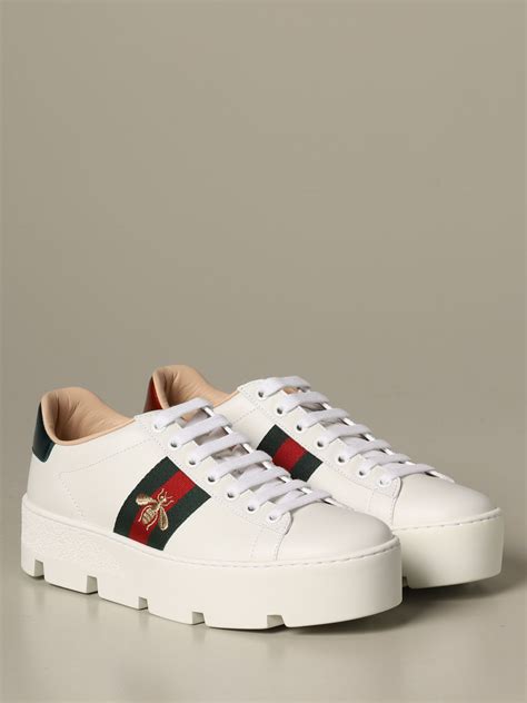 gucci schoenen dames wit|GUCCI Women's Designer Shoes: Sneakers and Heels.